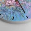 Wanduhr - Rund - Glasuhr - Blumenstrauß Blumen Öl - 30x30cm Produktbild-Vorschau 5