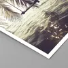 Poster - Poster ohne Rahmen - Meer Palme Wasser - 60x60 cm Produktbild-Vorschau 2