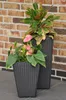 Pflanzkübel Sansscouci Poly Rattan 40 cm schwarz Produktbild-Vorschau 4