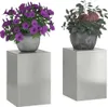 Two plant stands with potted plants on a white background. Podgląd zdjęcia produktu