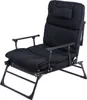 A black reclining chair with a headrest and armrests, shown against a white background. Produktbild-Vorschau