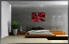 Visario Leinwandbild Rote Energiewelle 80x60 cm – 3-teilig, Produktbild-Vorschau 3