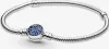 PANDORA Damenarmband aus 925er Silber mit blauen Kristallen Produktbild-Vorschau 2