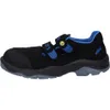 Side view of a black and blue safety shoe. Náhled obrázku produktu