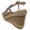 Alma En Pena Keilsandalette Beige Produktbild-Vorschau 2