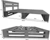 Lermowood Palettenbett M2 140 x 200 cm mit Kopfteil und 2 Produktbild-Vorschau 3