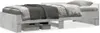 VidaXL 849582, Grau, 93 cm, 2,03 m, 50 cm, 900 x 2000 mm, 1 Produktbild-Vorschau 1