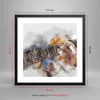 Gerahmtes Poster - Schwarzer Rahmen - Gitarre Musik - 40x40 Produktbild-Vorschau 5