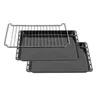 ICQN Backblech 422x375x 30 mm tiefe mit Backofenrost Produktbild-Vorschau 1