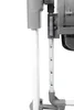 A close-up view of the adjustable height mechanism of a baby high chair. Produktbild-Vorschau