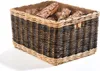 Kobolo nosič dřeva ratan s jutovou tkaninou a rukojetí Náhled obrázku produktu 1