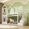 Merax Etagenbett 90x200cm mit Schubladen in Baumhaus, Produktbild-Vorschau 4