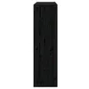 Bücherregal/Raumteiler Schwarz 80x30x103,5 cm Massivholz Produktbild-Vorschau 6