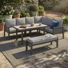 Garteneck-Essgruppe 8 Personen, Gartenmöbel-Set, Verzinktes Produktbild-Vorschau 1