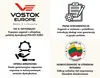 A collage of four marketing images with text and icons, promoting a Vostok Europe watch. Podgląd zdjęcia produktu
