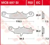 TRW Bremsbelagsatz EC MCB697EC KX80  RM85 RD Produktbild-Vorschau 2
