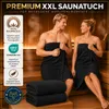 Komfortec Saunatuch 100x200 cm XXL, 100% Baumwolle, 500 Produktbild-Vorschau 2