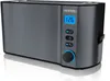 A modern gray toaster with a digital display and control buttons, set against a white background. Produktbild-Vorschau
