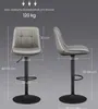 VASAGLE Barhocker 2er Set, höhenverstellbar, drehbar, mit Produktbild-Vorschau 7