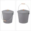 relaxdays Grauer Ascheeimer mit Deckel 12l Produktbild-Vorschau 6