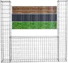 Gabionen Mauer Gartenzaun 160x20x150 cm Gabione Steinkorb Produktbild-Vorschau 3