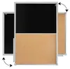 Tablica COMBI czarna magnetyczna korkowa 120x90 cm rama Podgląd zdjęcia produktu 5