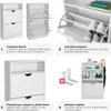 tectake® Schuhschrank Calea 60 x 24 x 102 cm Náhled obrázku produktu 5
