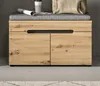 Garderobe Sitzbank "Cooper" Artisan Eiche und grau Produktbild-Vorschau 2