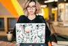 MuchoWow® Laptop Aufkleber Sticker Cover Aquarellieren - Produktbild-Vorschau 5