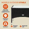CASARIA® Tavolino da Giardino Esterno in Polyrattan Anteprima dell’immagine prodotto 9