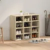 vidaXL Botník Sonoma dub 77,5 x 30 x 67 cm Materiál na báze Náhľad obrázku produktu 3