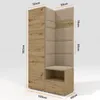 Garderoben-Set Nela I, Polstergarderobe mit Schuhschrank, Produktbild-Vorschau 6