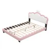 Kinderbett Polsterbett(90*200cm,Pink) mit Lattenrosten und Produktbild-Vorschau 1