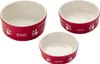 Nobby Keramiknapf für Hunde, rot/beige, 13,5 x 13,5 x 5 cm Produktbild-Vorschau 4