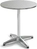 Runde Tischplatte aus Spanplatte und Edelstahl 70 cm - Produktbild-Vorschau 3