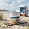 Tasse aus Porzellan Beach walk  - Spazieren am Strand 0,4L, Produktbild-Vorschau 3