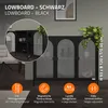 ML-Design Witryna 120x93x40cm Czarna witryna z 4 Podgląd zdjęcia produktu 2