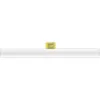 A white linear LED light fixture with a yellow connector clip. Náhľad obrázku produktu