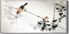Wohnzimmer-Bild Leinwand Uhr 60x30 Malerei Asiatischer Tier Produktbild-Vorschau 1