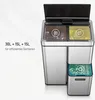 EKO - Mirage Plus Recycler Senzorový odpadkový kôš 30+15+15 Náhľad obrázku produktu 10