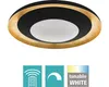 A modern ceiling light with a black and gold design. Náhled obrázku produktu
