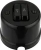 Pulsante retro cieco in porcellana da esterno I QR1 nero Anteprima dell’immagine prodotto 1