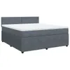 Design Boxspringbett mit Matratze Dunkelgrau 180x200 cm Produktbild-Vorschau 2