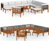 vidaXL 5-tlg. Garten-Lounge-Set mit Kissen Cremefarbenes Produktbild-Vorschau 16