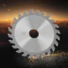A close-up of a circular saw blade with sharp teeth, set against a dramatic, fiery background with sparks flying. Produktbild-Vorschau