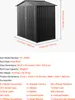 SucceBuy kovový přístřešek na nářadí s uzamykatelnými Náhled obrázku produktu 7