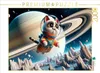 CALVENDO Puzzle Katzenkosmonaut: Tanz durch Saturns Ringe | Produktbild-Vorschau 1