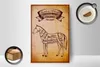 Holzschild Pferd 12x18cm Horse cuts Organic Metzgerei Produktbild-Vorschau 3