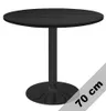 Kulatý jídelní stůl VICTORY 70 cm - BLACK Smoke, moderní Náhled obrázku produktu 1