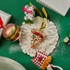 Christbaumschmuck Glas Pizza Ecke 10,1cm gold / creme Produktbild-Vorschau 2